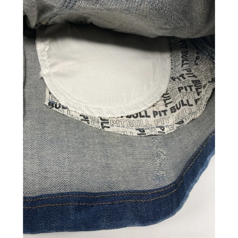 Pit Bull Denim Jean Skirt Embroidered Butt Lift Pads‎ Women's Brazil 42 US 7/8